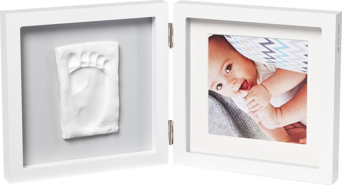 Topeltraam koos beebi jäljendiga Baby Art My Baby Touch цена и информация | Beebide käe- ja jalatemplid ning käejäljendid | hansapost.ee