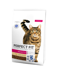 Корм Perfect Fit Adult 1+ для кошек с курицей, 7 кг цена и информация | Сухой корм для кошек | hansapost.ee