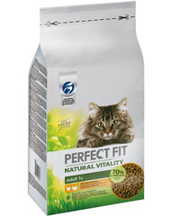 Корм для кошек Perfect Fit Natural Vitality с курицей и индейкой, 6 кг цена и информация | Сухой корм для кошек | hansapost.ee