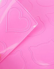 Силиконовый коврик двусторонний macarons Heart/Cat 30x30 см цена и информация | Формы, посуда для выпечки | hansapost.ee
