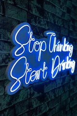 Wallity sienų dekoracija Stop Thinking Start Drinking, 34 cm hind ja info | Sisustuselemendid | hansapost.ee