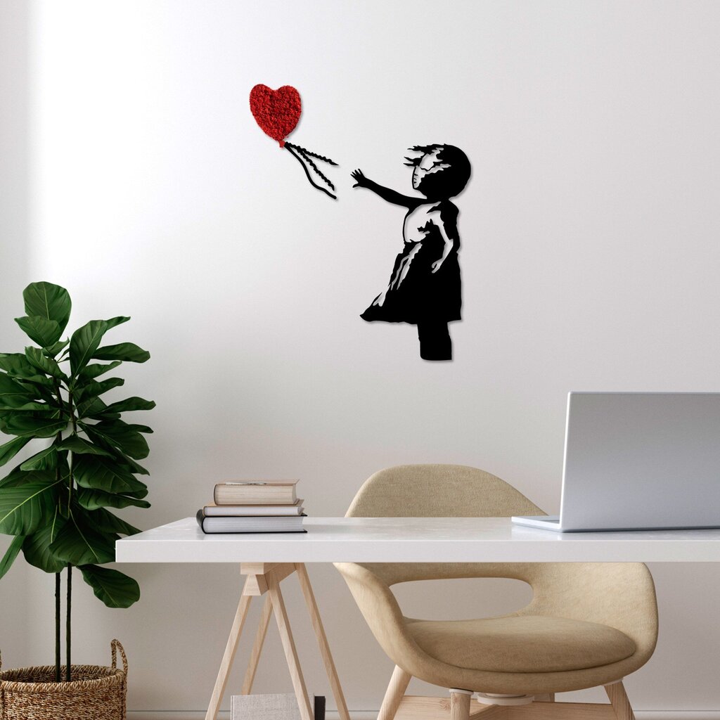 Wallity metalinė sienų dekoracija Banksy-13-1, 105 cm цена и информация | Sisustuselemendid | hansapost.ee