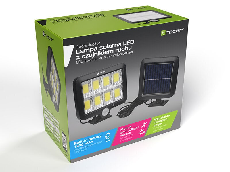 Solar LED välisvalgusti 1200lm, liikumisanduriga hind ja info | Aiavalgustid ja õuevalgustid | hansapost.ee