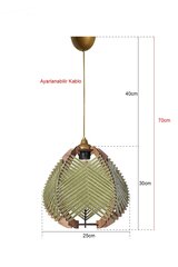 Rippvalgusti YL225 цена и информация | Потолочный светильник, 38 x 38 x 24 см | hansapost.ee