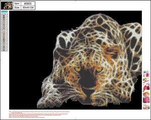 Teemantmosaiigikomplekt Centrum Leopard, 400x500mm hind ja info | Teemantmaalide komplektid | hansapost.ee