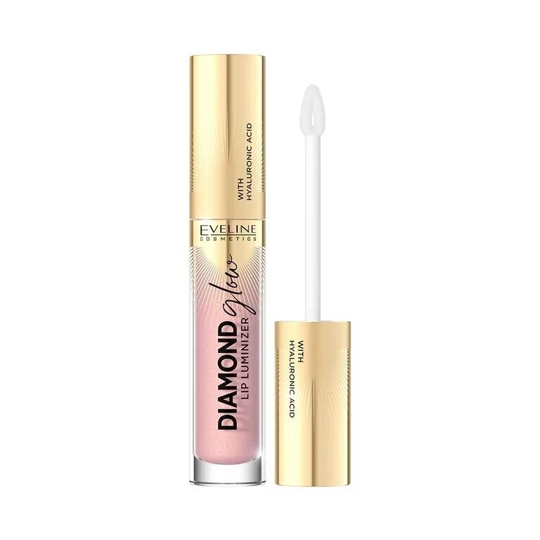 Hüaluroonhappega huuleläige Eveline Cosmetics Diamond Glow Lip Luminizer 03 karamellijäätis, 4,5 ml hind ja info | Huulekosmeetika | hansapost.ee