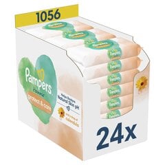 Pampers Harmonie Protect & Care Niisked Beebisalvrätid, 24 Pakki hind ja info | Niisked salvrätikud lastele | hansapost.ee