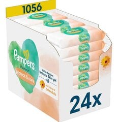 Pampers Harmonie Protect & Care Niisked Beebisalvrätid, 24 Pakki hind ja info | Niisked salvrätikud lastele | hansapost.ee