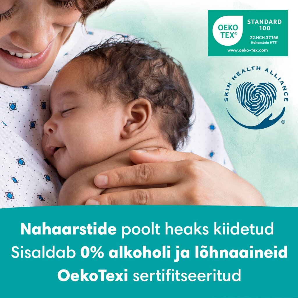 Pampers Harmonie New Baby Niisked Beebisalvrätid, 9 Pakki цена и информация | Niisked salvrätikud lastele | hansapost.ee