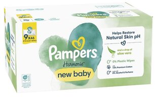 Влажные салфетки Pampers Harmonie New Baby, 414 штук цена и информация | Влажные салфетки | hansapost.ee