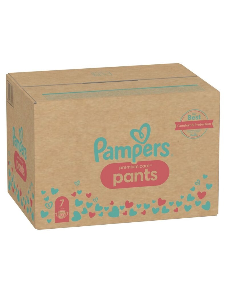 Pampers Premium Care Püksmähkmed, Suurus 7, 80 Mähet, 17kg+ цена и информация | Mähkmed, riidest mähkmed | hansapost.ee