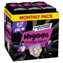 Пижамные трусики Pampers Ninjamas Heart, 54 шт, 27-43 кг цена и информация | Подгузники | hansapost.ee