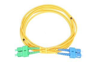 Extralink SC/UPC-SC/APC | Патчкорд | ПВХ, одномодовый, дуплексный, G652D, 3 мм, 0,5 м цена и информация | Кабели и провода | hansapost.ee