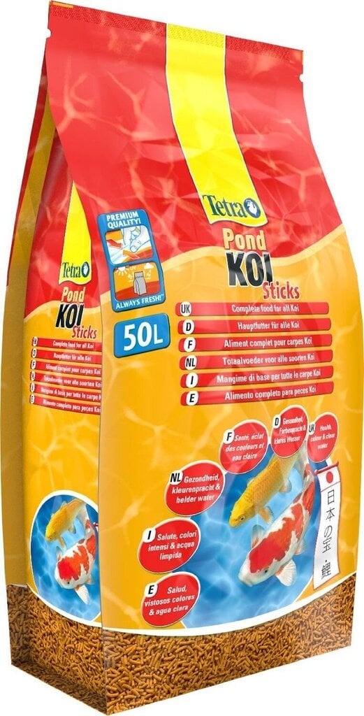 Kalatoit Tetra Pond KOI Sticks, 50 L hind ja info | Kalade toit | hansapost.ee
