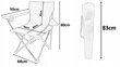Kokkupandav tool, 50x50x80 cm, punane hind ja info | Aiatoolid, rõdutoolid | hansapost.ee