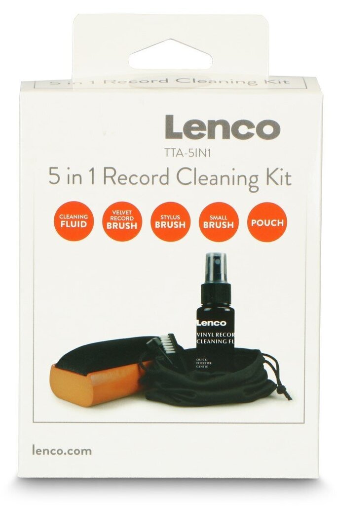 Lenco vinüülplaadi puhastuskomplekt, 5 tk цена и информация | Puhastusvahendid | hansapost.ee