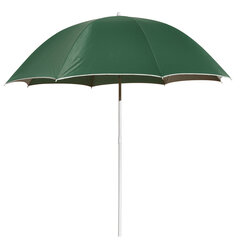 Vihmavari kalapüügiks, 200 cm, roheline, uv30 kaitse цена и информация | Зонты, маркизы, стойки | hansapost.ee