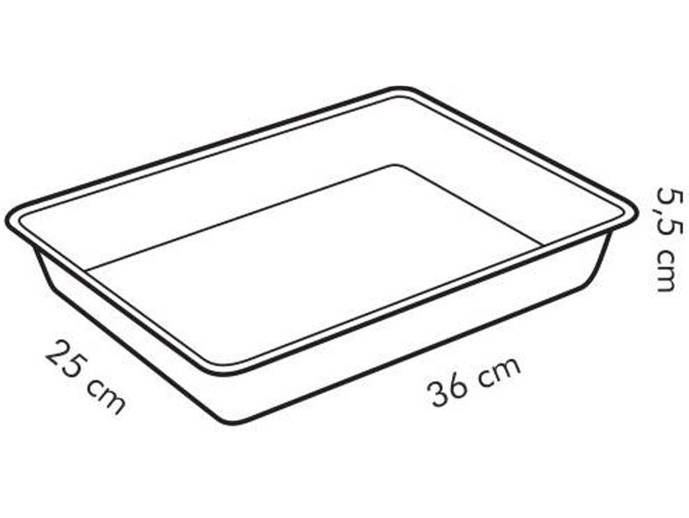 Kaanega küpsetusvorm Tescoma Delicia, 36x25 cm hind ja info | Küpsetusnõud ja tarvikud | hansapost.ee