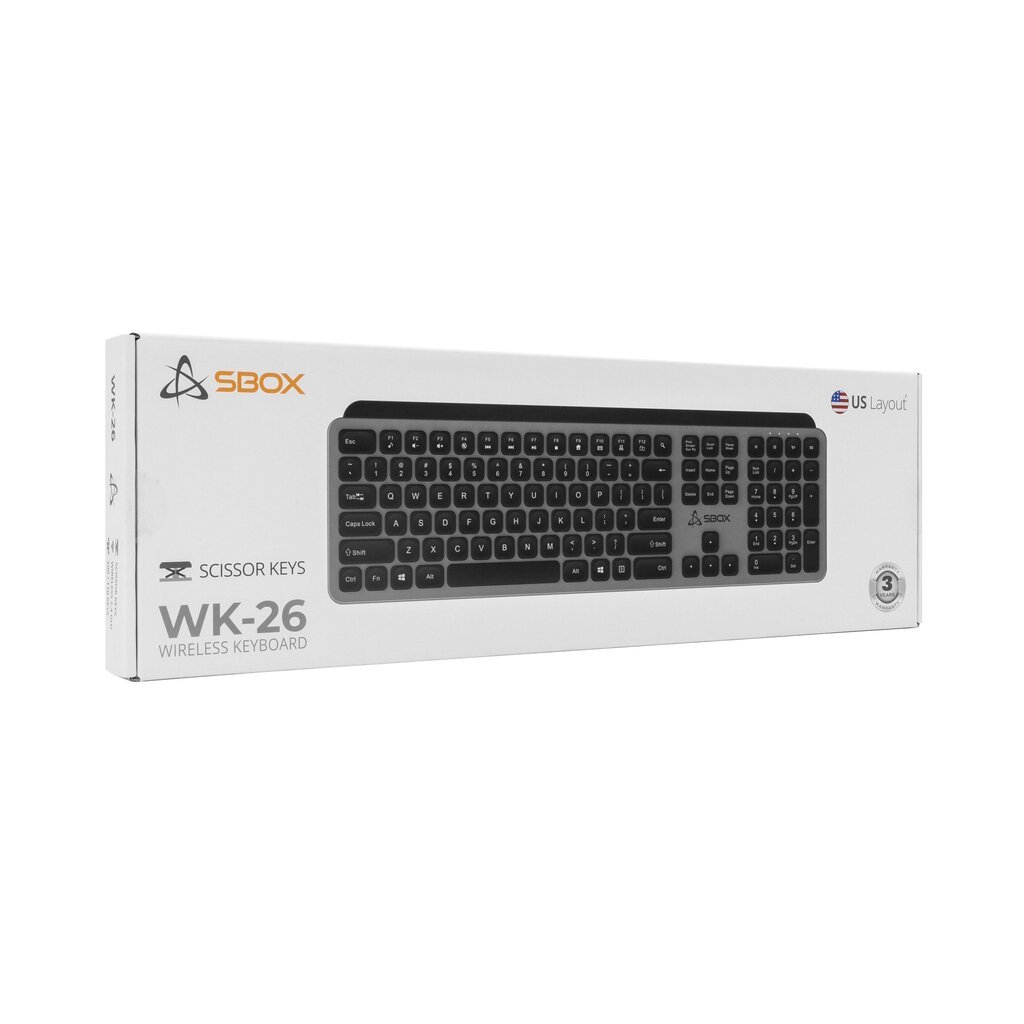 Sbox WK-26-US hind ja info | Klaviatuurid | hansapost.ee