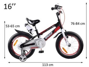 Велосипед детский Royalbaby, черный/белый цвет цена и информация | Велосипеды | hansapost.ee