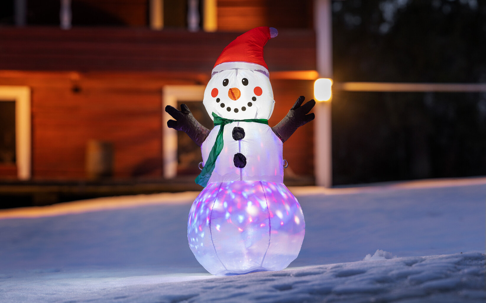 Valgustatud lumememm Enne, 120 cm hind ja info | Aiavalgustid ja õuevalgustid | hansapost.ee