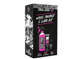 Jalgratta hoolduskomplekt Muc-Off Wash, Protect and Wet Lube price and information | Bicycle tools and bike care products | hansapost.ee