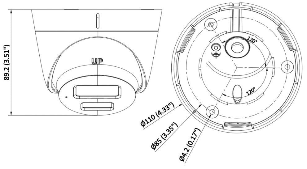 IP-kaamera DS-2CD1343G2-LIU(2.8MM) Smart Hybrid Light - 3.7 Mpx Hikvision hind ja info | Valvekaamerad | hansapost.ee