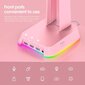 Kõrvaklappide statiiv koos USB-keskusega Onikuma ST2 RGB, roosa hind ja info | Kõrvaklapid | hansapost.ee