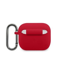 Lacoste Liquid Silicone Glossy Printing Logo Case for Airpods 3 Red hind ja info | Kõrvaklappide tarvikud | hansapost.ee