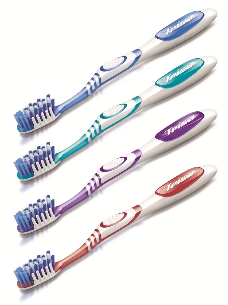 Keskmise kõvadusega hambahari Professional Care Trisa, 1 tk hind ja info | Hambaharjad, hampapastad ja suuloputusvedelikud | hansapost.ee