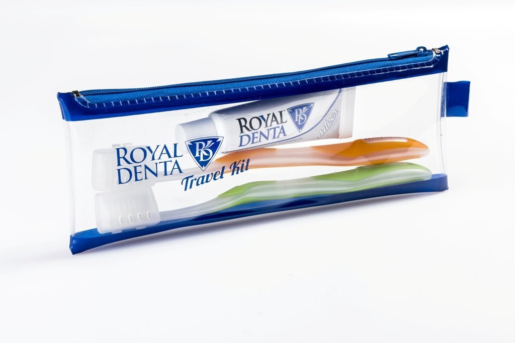 Reisikomplekt Royal Denta Travel Kit Silver, 2 tk цена и информация | Hambaharjad, hampapastad ja suuloputusvedelikud | hansapost.ee