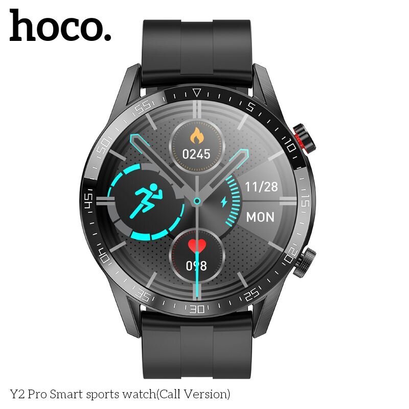 Hoco Y2 Pro Black цена и информация | Nutikellad, laste nutikellad | hansapost.ee