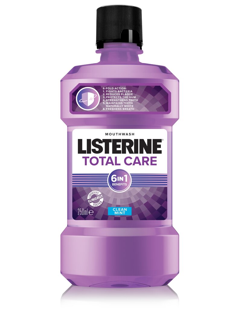 Suuloputusvedelik Listerine Total Care 250 ml цена и информация | Hambaharjad, hampapastad ja suuloputusvedelikud | hansapost.ee