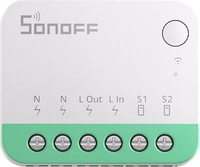Nutikas lüliti Sonoff MINIR4M 1 kanali WiFi (ühildub kangaga) hind ja info | Valvesüsteemid, kontrollerid | hansapost.ee