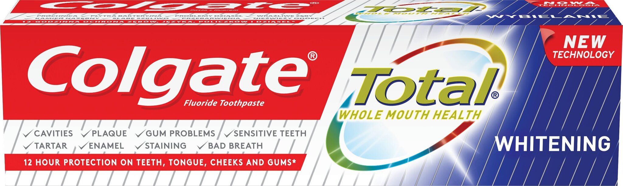 Hambapasta Colgate Total Whitening, 75 ml цена и информация | Hambaharjad, hampapastad ja suuloputusvedelikud | hansapost.ee