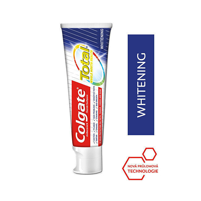 Hambapasta Colgate Total Whitening, 75 ml цена и информация | Hambaharjad, hampapastad ja suuloputusvedelikud | hansapost.ee