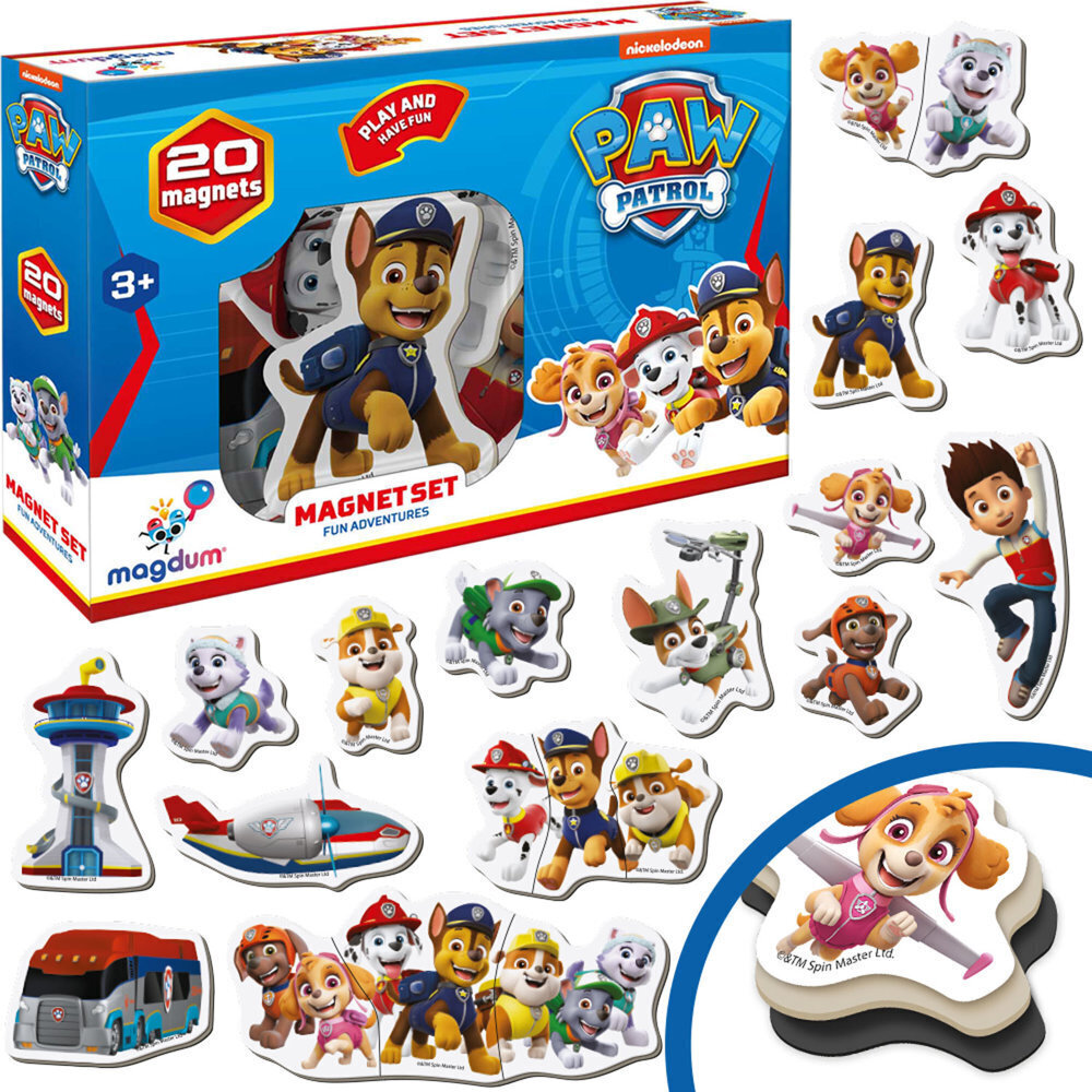 Paw Patrol ML4034-01 magnetite komplekt hind ja info | Pusled lastele ja täiskasvanutele | hansapost.ee