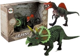 Набор фигурок динозавров Спинозавр, Трицератопс цена и информация | Игрушки для мальчиков | hansapost.ee