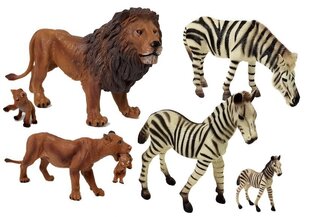 Kujukesed Loomad Safari Sebrad Lõvi Lõvi Lõvipojad hind ja info | Mänguasjad tüdrukutele | hansapost.ee