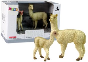 Набор из 2 фигурок ламы и молодых лам.Животные мира цена и информация | Игрушки для девочек | hansapost.ee