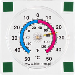 БИМЕТАЛЛИЧЕСКИЙ ТЕРМОМЕТР НА ОКНЕ 7,7X7,7 см цена и информация | Измерители (температура, влажность, pH) | hansapost.ee