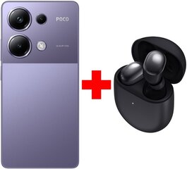Poco M6 Pro 12/512 Purple + Xiaomi Redmi Buds 4 Black hind ja info | Telefonid | hansapost.ee