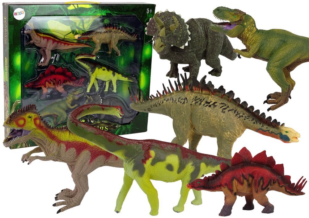 Hiiglaslik dinosauruste komplekt 6 tk hind ja info | Mänguasjad tüdrukutele | hansapost.ee
