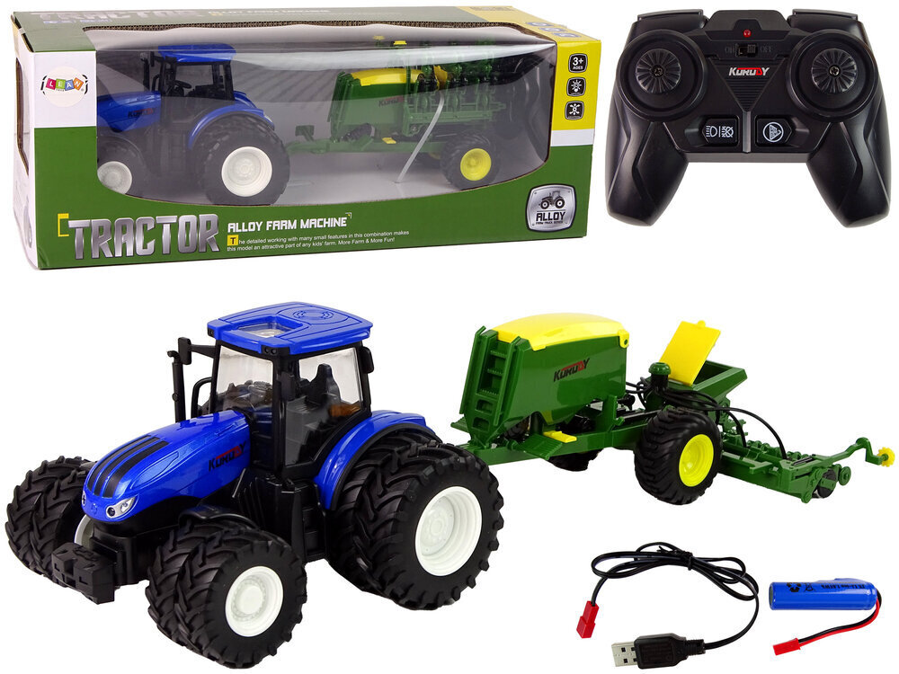 Kaugjuhitav traktor koos tarvikutega hind ja info | Mänguasjad poistele | hansapost.ee
