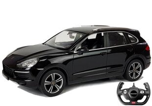 Автомобиль с радиоуправлением Porsche Cayenne Turbo Rastar 1:14, черный, с дистанционным управлением цена и информация | Игрушки для мальчиков | hansapost.ee