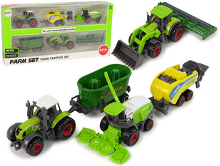 Набор из 6 металлических элементов сельскохозяйственной техники, трактора, комбайна цена и информация | Игрушки для мальчиков | hansapost.ee
