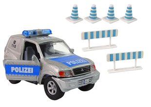 Полицейская машина с прицепом, дорожные знаки, металлические HXCL009 цена и информация | Игрушки для мальчиков | hansapost.ee