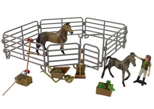 Набор фермерских фигурок для сборки коричневых лошадей цена и информация | Игрушки для мальчиков | hansapost.ee
