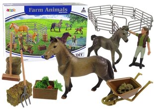 Набор фермерских фигурок для сборки коричневых лошадей цена и информация | Игрушки для мальчиков | hansapost.ee
