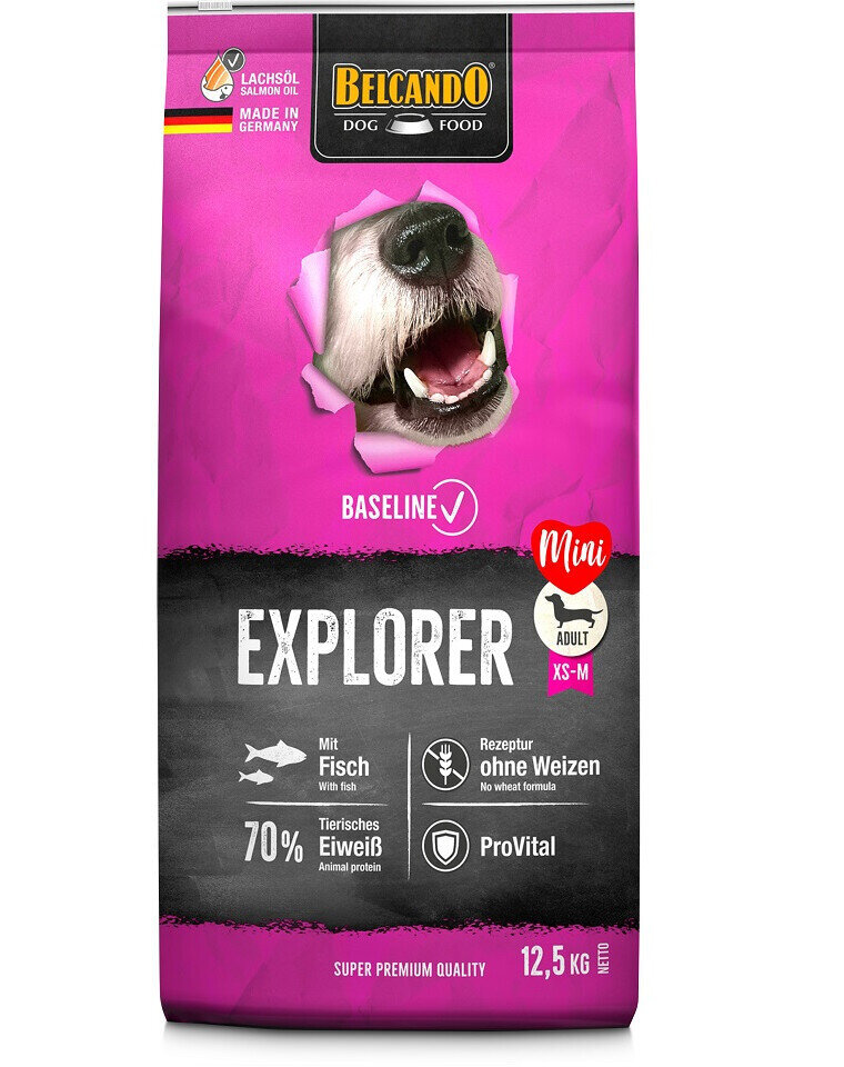 Belcando Baseline Explorer kõiki tõugu koertele koos kodulindudega, 12,5 kg цена и информация | Koerte kuivtoit ja krõbinad | hansapost.ee